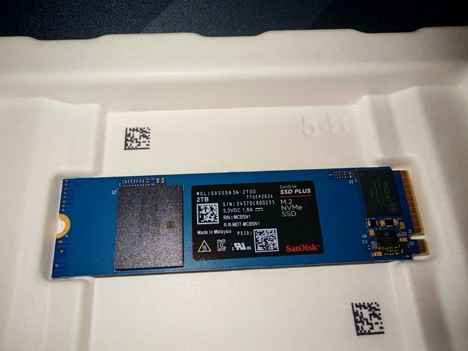 НОВ  ! SANDISK 2TB SSD Plus M.2 NVMe SSD - PCIE Gen 3.0