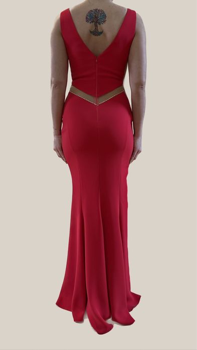 Rochie de seara roșu coral