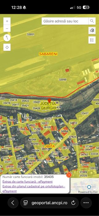 Teren intravilan 400 mp – Satul Olandez, Bâcu (Joița) | Acces din Șoseaua Săbăreni