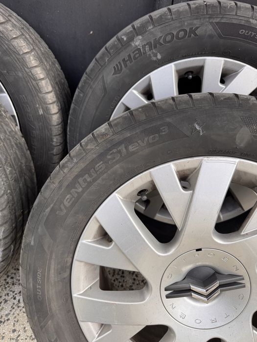 225/55/17 Лети джанти с летни гуми Hankook  и Гудиар