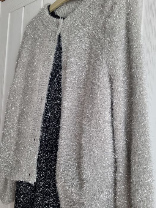 Сет бляскав гащеризон и бляскава жилетка Zara, 11-12г, 152см, за повод