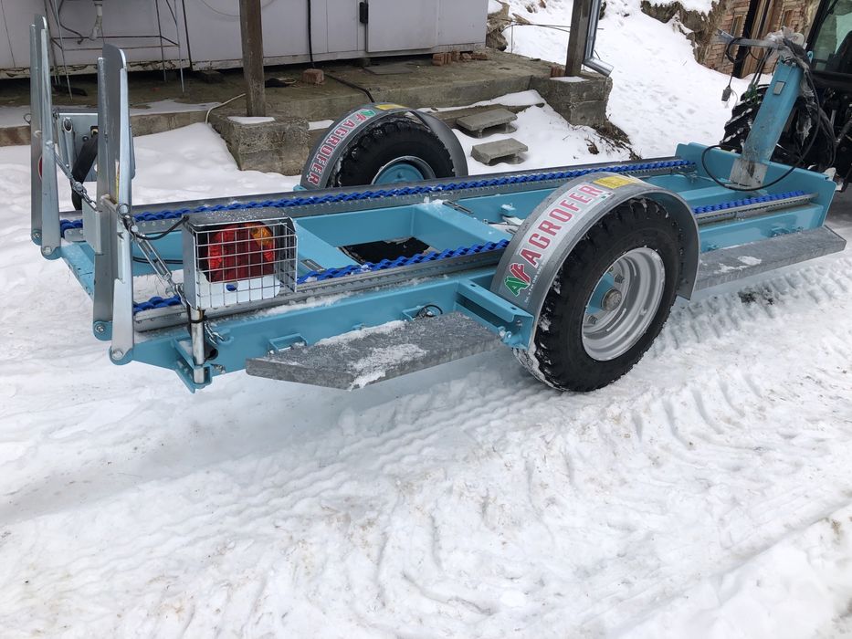 Remorca agricola / pomicola boxpaleti- Agrofer an 2017/ nefolosita