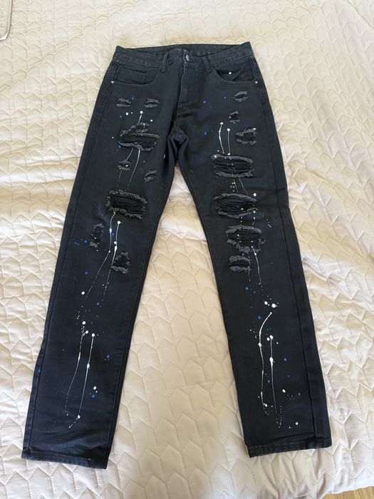 Blugi Negri Slim Fit 32