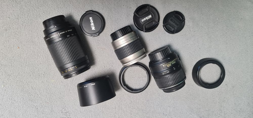 Obiective nikon, 18-55; 28- 80 și 70-300 se vând lot sau separat