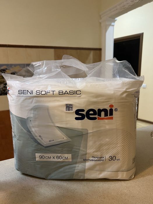 Впитывающие пелёнки Seni Soft Basic 90×60 + памперсы