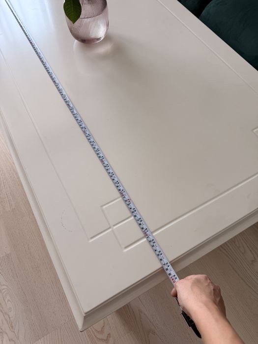 Masa alba mdf pentru living
