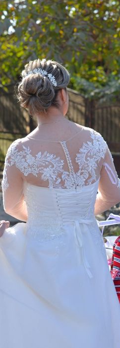 Rochie de mireasa alba marime L-XL