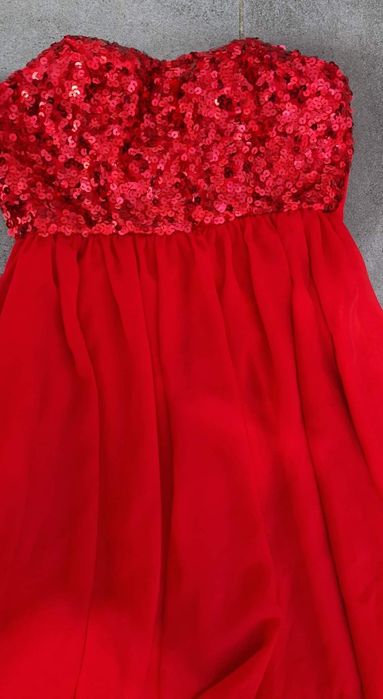 Rochie de Crăciun cu paiete și corset