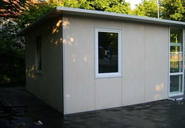 Casa Modulara, Garaje Auto, Containere din panou sandwich termoizolant