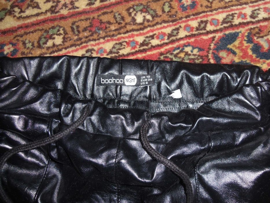 pantaloni cu fusta piele eco