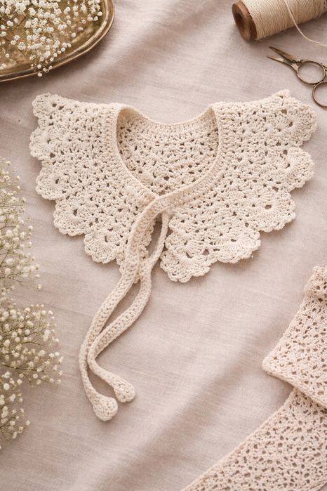 Guler detașabil croșetat