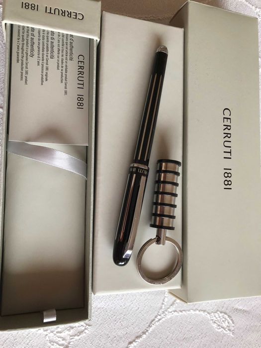Метален ролер Cherruti 1881 в подаръчна кутия със сертификат 2 бр нови