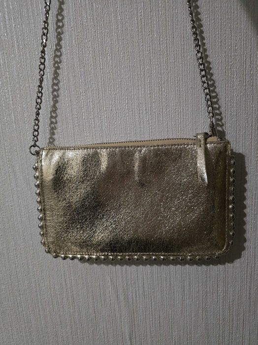 Сумка золотистая