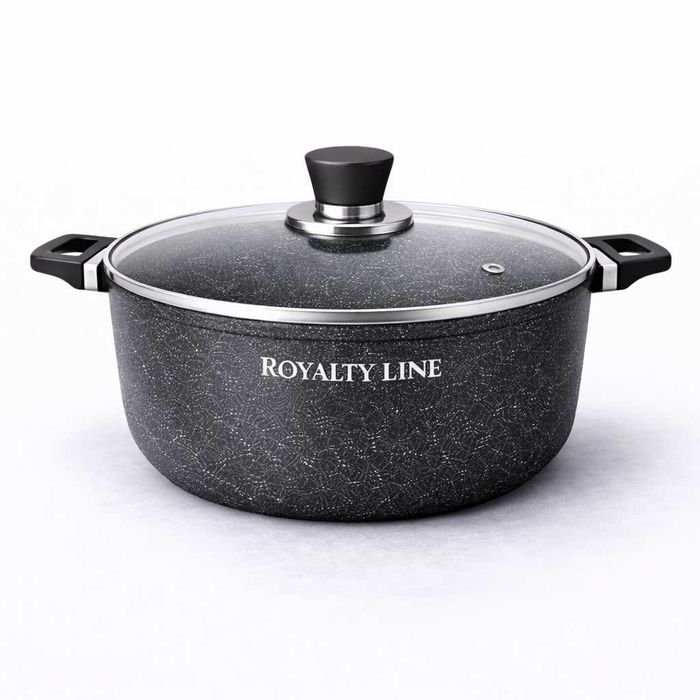 Oala din aluminiu turnat cu capac 32 cm Royalty Line