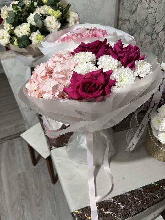 Цветы, эвро букет