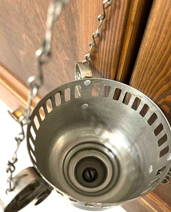 Лампада подвесная металлическая