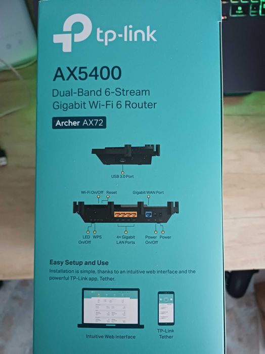 Router TP-Link Archer ax72 ax5400 NOU!!