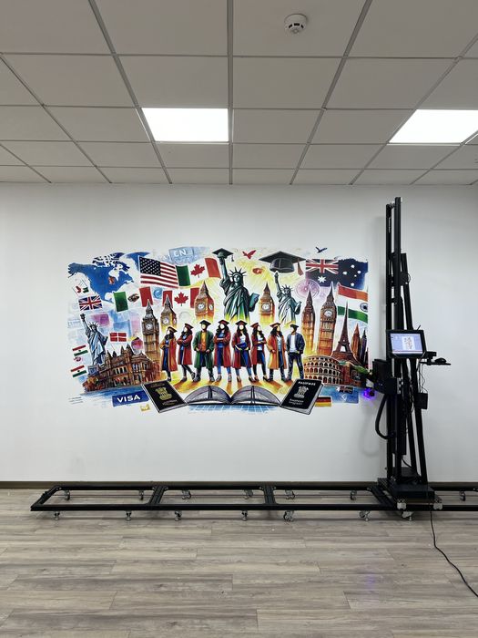 Devorga rasm chizish. Devorga robotprinter yordamida surat chizamiz!