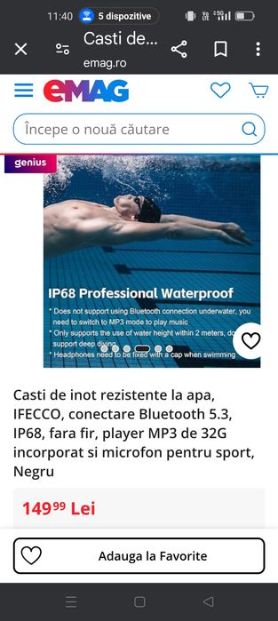 Vând căști  bluetooth