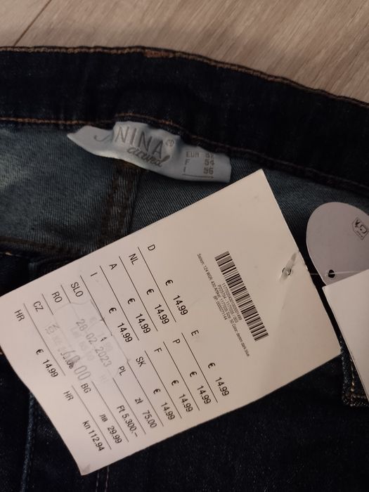 Blugi denim ușor elastici 99% bumbac mărime 50/52