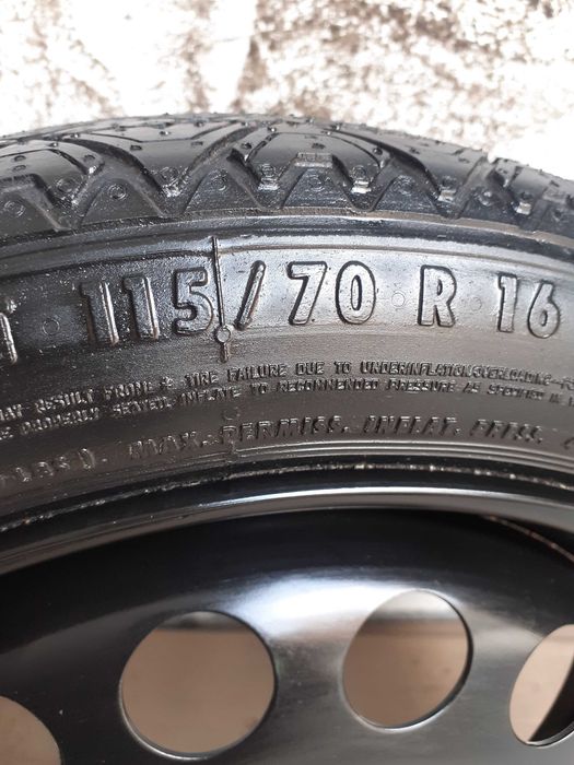 Roata rezerva SLIM R16 OPEL Astra J, Zafira C, Insignia B
