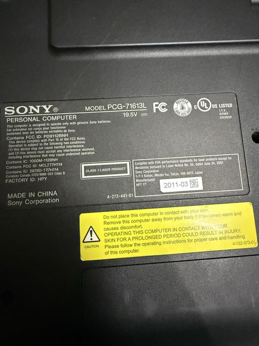 ноутбук sony vaio в хорошем состоянии