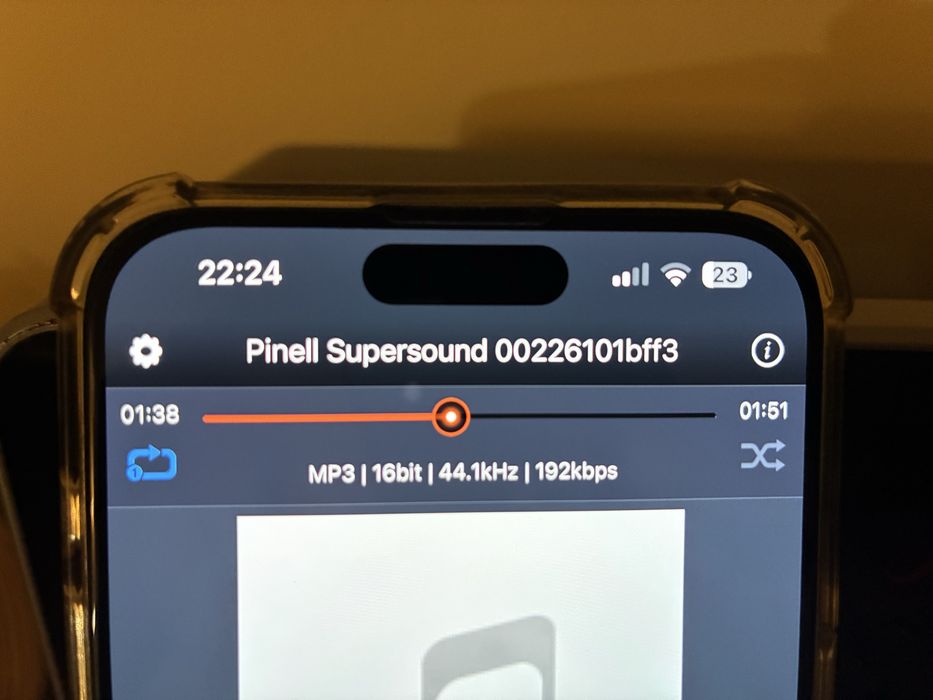 Pinell Supersound ll Radio FM, network player cu telecomanda.