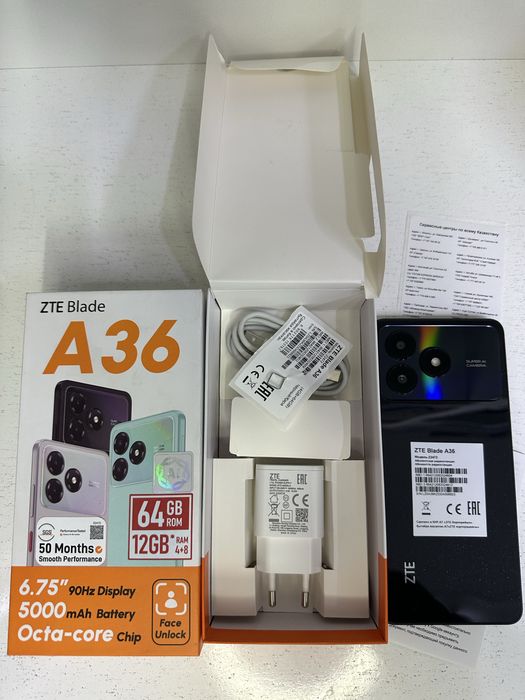 Новый ZTE Blade A36 Телефон Смартфон