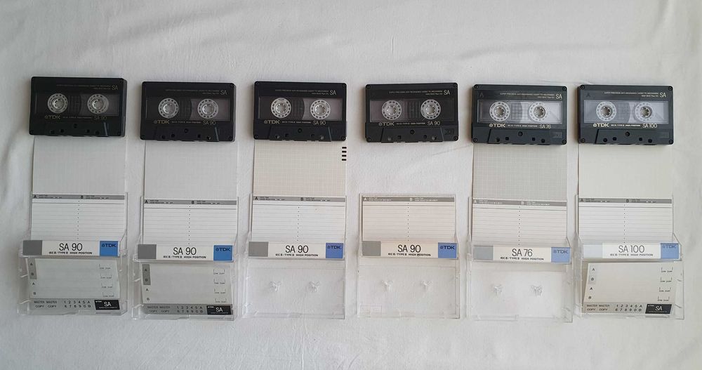 Аудио касети TDK SA90 и TDK SA60