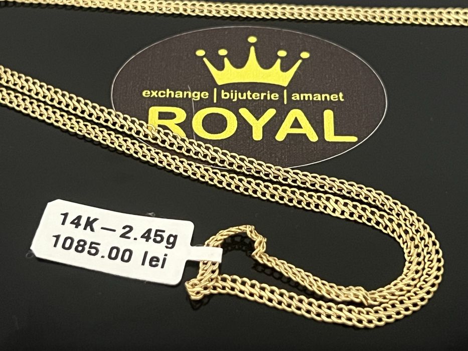 Bijuteria Royal CB : Lant aur 14K 585  2,45 grame