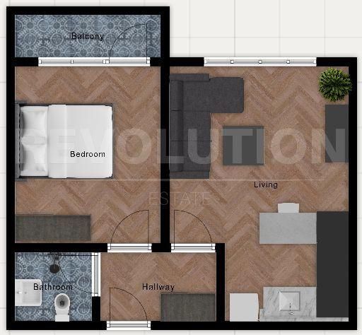 Продава се Двустаен апартамент в София, Студентски град - 59 кв.м за 1470 €/кв.м - Снимка #9