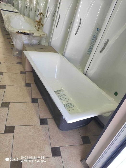 Чугунная ванна RACO. 150х75 с ручками (есть и без ручек) Chugun vanna