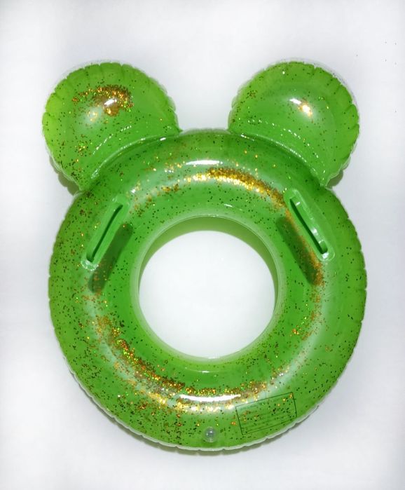 Яркие надувные круги с блестками, 80 см