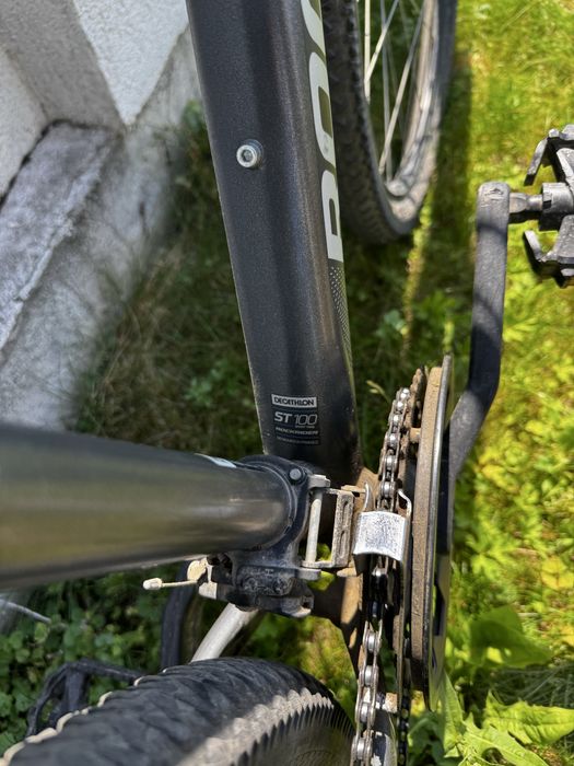 Bicicletă MTB ST 100 27,5" gri - ROCKRIDER