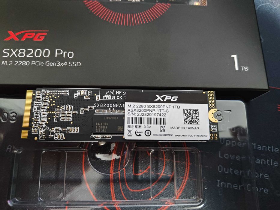 SSD ADATA XPG SX8200 Pro, 1TB, NVMe, M.2, Ambalaj Original, Utilizat