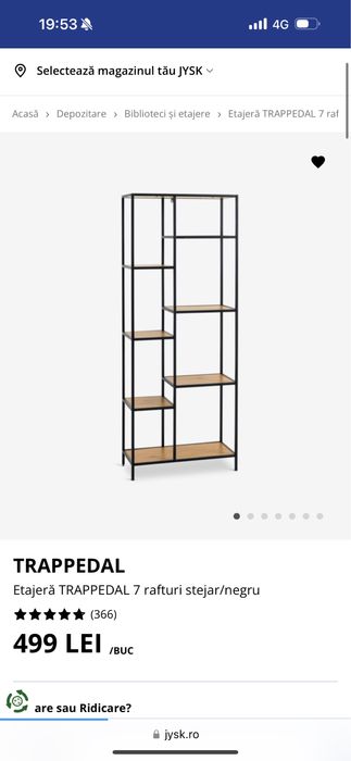Etajere Jysk la pachet
