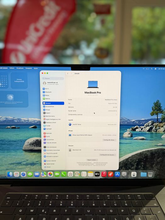 Macbook Pro M4 Max 2024 16-inch 1Tb/64Gb/Baterie100%/Garantie 12 luni @atsgsm.ro