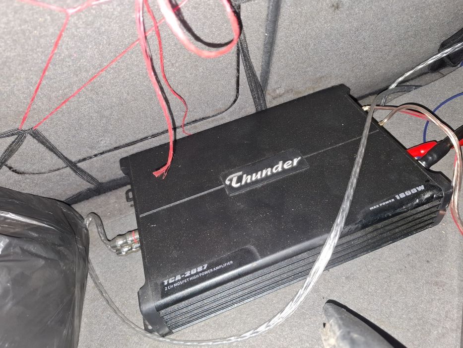 Бас Каса Alpine + Усилвател Thunder 1600w