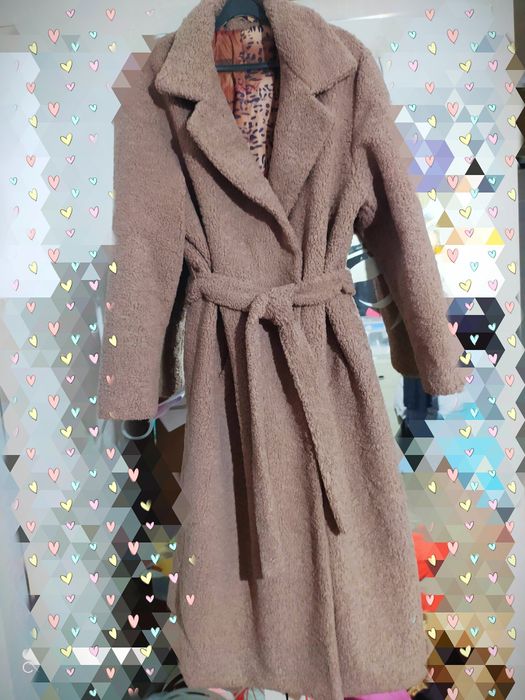 Пальто тедди р48 новое. Зима