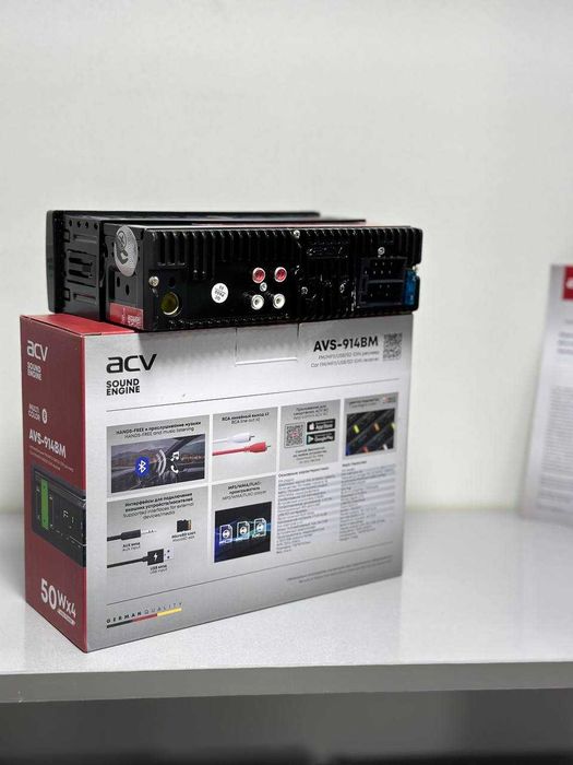 ACV AVS-914BM 1DIN магнитофон FM/USB/BT Naqd yoki Muddatli to‘lov