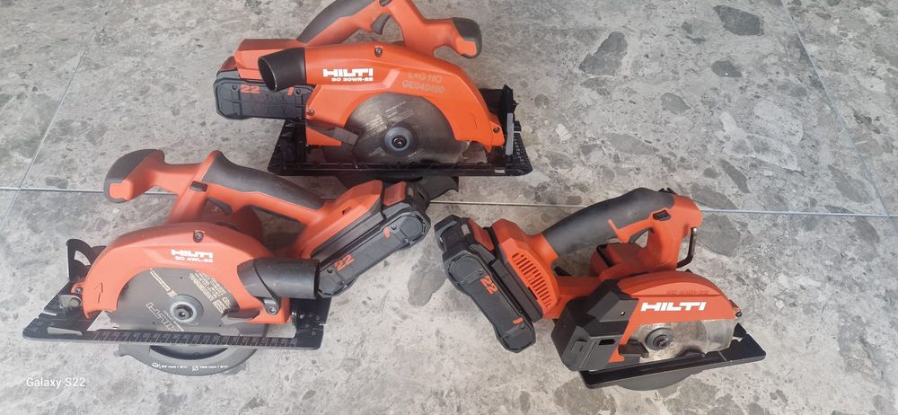 Hilti circular pe acumulator