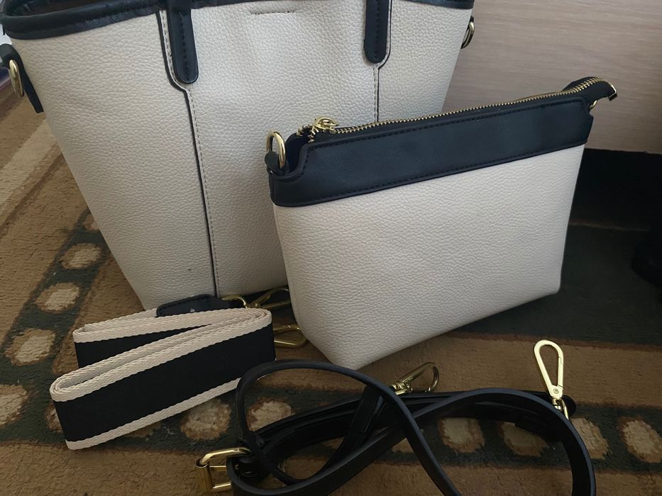 Сумка + клатч, комплект с ремешком