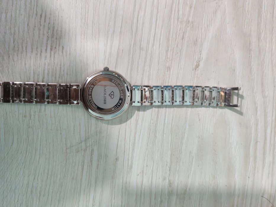 “BAOLISHI 925 SILVER watch cz hand setting quartz”
