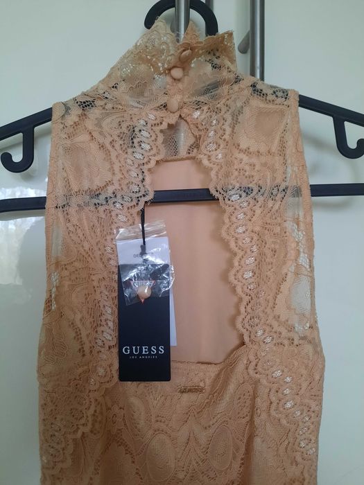Rochie de ocazie GUESS noua, cu eticheta, marimea XS, roz pudra