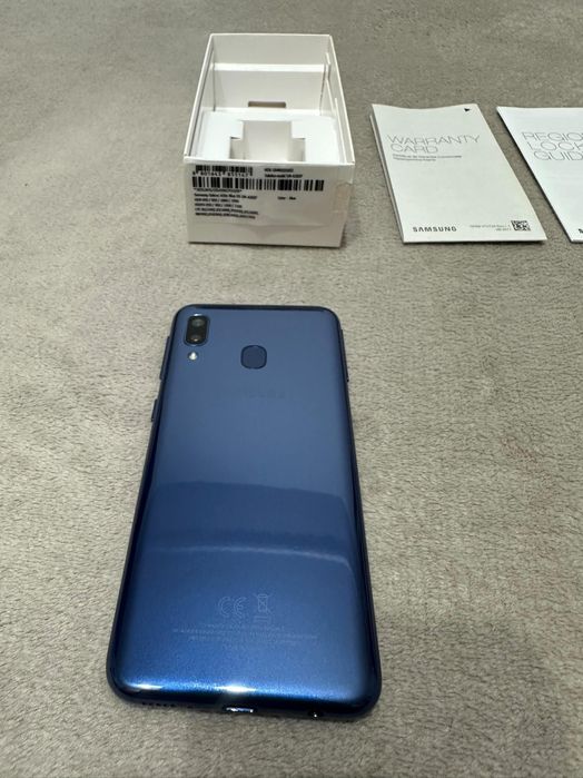 Telefon Samsung A20e 2020,albastru,32 GB, perfect funcțional+accesorii