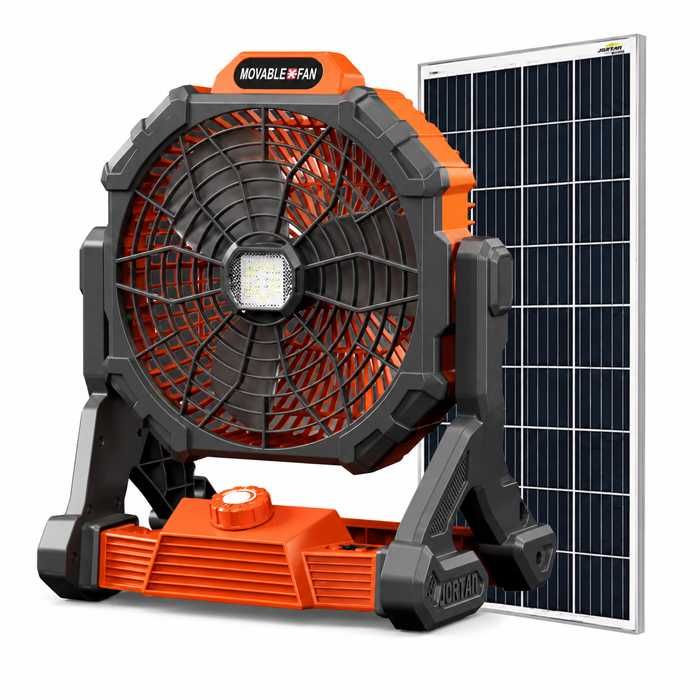 Соларен вентилатор QT-X30 с LED лампа и батерия