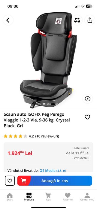 Scaun auto copii Peg Perego