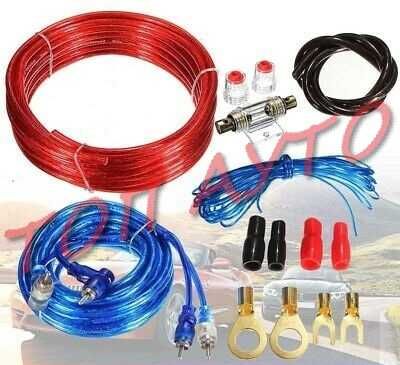 Комплект Кабели За Монтаж На Автомобилен Усилвател 600W / 800W 8AWG