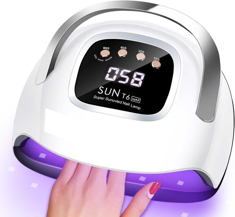 Професионална UV/LED лампа за маникюр 220W, 57 LED,авто сензор,таймер