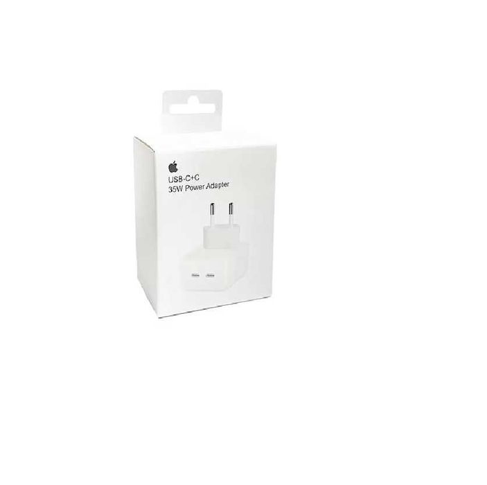 Adaptor priza fast APPLE iPhone 16 15 Pro Max 14+ Dual USB-C 35W+cablu